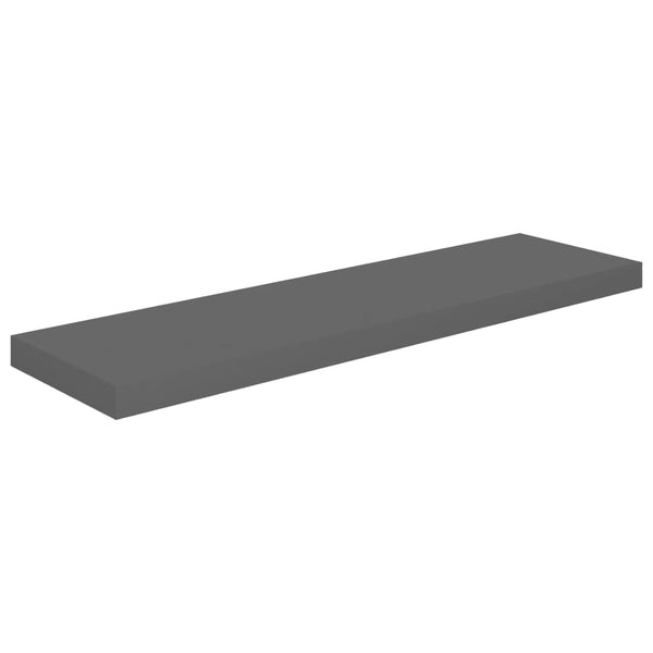 Schwebendes graues Wandregal Chan 90x23,5x3,8cm (MDF)