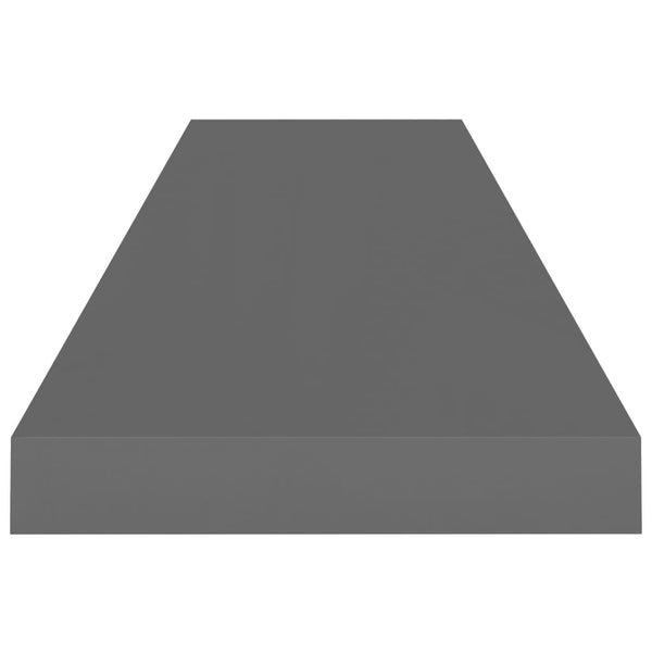 Schwebendes graues Wandregal Chan 90x23,5x3,8cm (MDF)