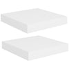 Weiße schwebende Wandregale Chan 23x23,5x3,8cm (2er Pack MDF)