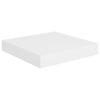 Weiße schwebende Wandregale Chan 23x23,5x3,8cm (4 Stück MDF)