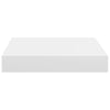 Weiße schwebende Wandregale Chan 23x23,5x3,8cm (4 Stück MDF)