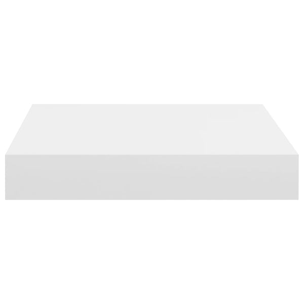 Weiße schwebende Wandregale Chan 23x23,5x3,8cm (4 Stück MDF)
