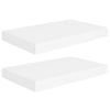 Weiße schwebende Wandregale Chan 40x23x3,8cm (2er-Set MDF)