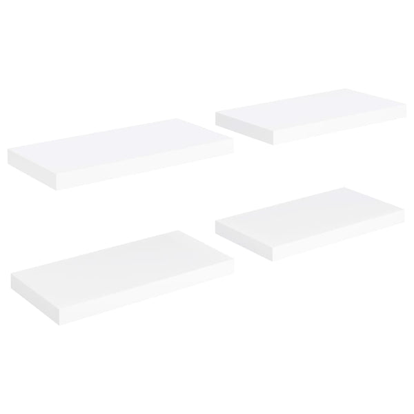 Weiße schwebende Wandregale Chan 50x23x3,8cm (Stk. MDF)
