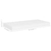 Weiße schwebende Wandregale Chan 50x23x3,8cm (Stk. MDF)