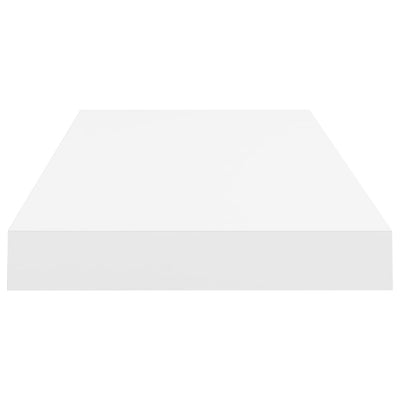 Weisse schwebende Wandregale Chan 60x23,5x3,8cm (2 Stück MDF)