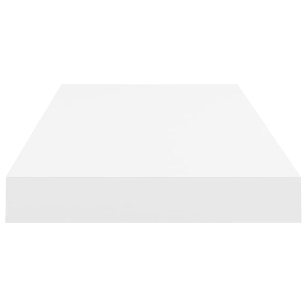 Weisse schwebende Wandregale Chan 60x23,5x3,8cm (2 Stück MDF)