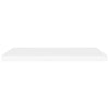 Weiße schwebende Wandregale Chan 80x23,5x3,8cm (2 Stück MDF)