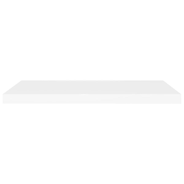 Weiße schwebende Wandregale Chan 80x23,5x3,8cm (2 Stück MDF)