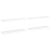 Weiße schwebende Wandregale Chan 80x23,5x3,8cm (4 Stk.)