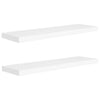 Weiße schwebende Wandregale Chan 90x23,5x3,8cm (2er-Set MDF)