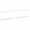 Weiße schwebende Wandregale Chan 90x23,5x3,8cm (4 Stück MDF)