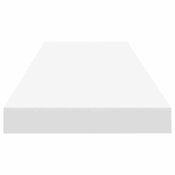 Weiße schwebende Wandregale Chan 90x23,5x3,8cm (4 Stück MDF)
