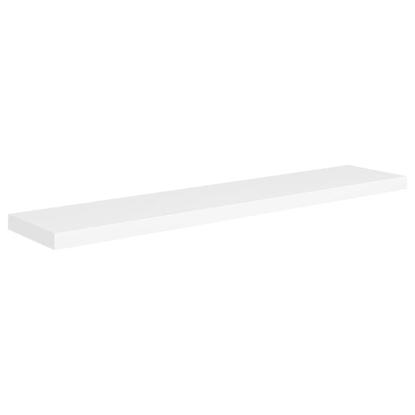 Schwebende Wandregale Chan 120x23,5x3,8cm weiß (2 Stück MDF)