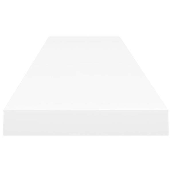 Schwebende Wandregale Chan 120x23,5x3,8cm weiß (2 Stück MDF)
