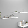 Schwebende Wandregale Chan 120x23,5x3,8cm weiß (2 Stück MDF)