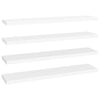 Weiße schwebende Wandregale Chan 120x23,5x3,8cm (4 Stück MDF)