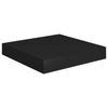Schwarze schwebende Wandregale Chan 23x23,5x3,8cm (4 Stück MDF)