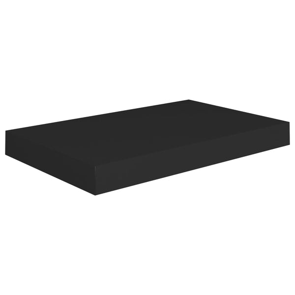 Wandregal Chan schwarz schwebend 40x23x3,8cm (MDF)