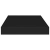 Wandregal Chan schwarz schwebend 40x23x3,8cm (MDF)