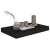 Schwebende Wandregale Chan Schwarz 40x23x3,8cm (4 Stück MDF)