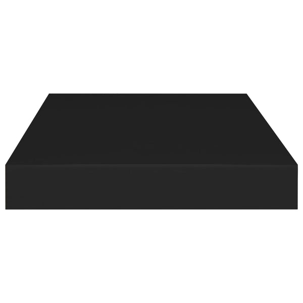 Schwebende Wandregale Chan Schwarz 40x23x3,8cm (4 Stück MDF)