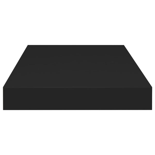 Chan Wandregal, schwebend, schwarz 50x23x3,8cm (MDF)