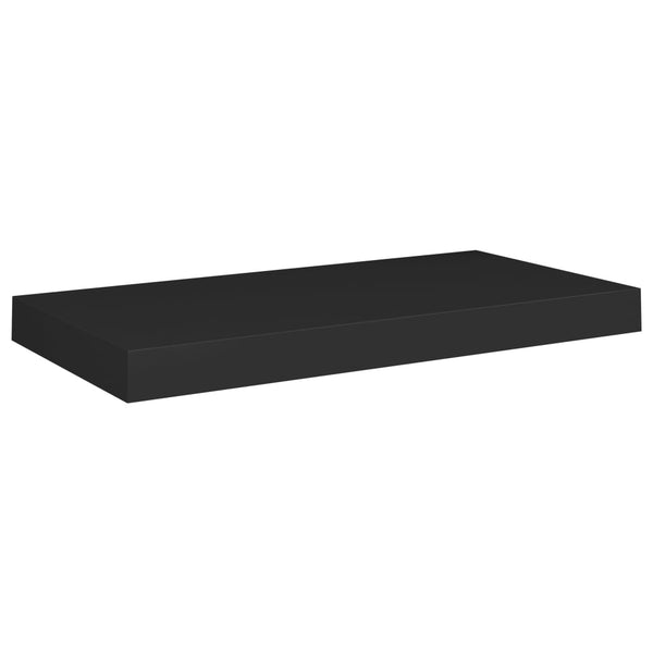 Schwebende Wandregale Chan 50x23x3,8cm, Schwarz (2 Stk. MDF)