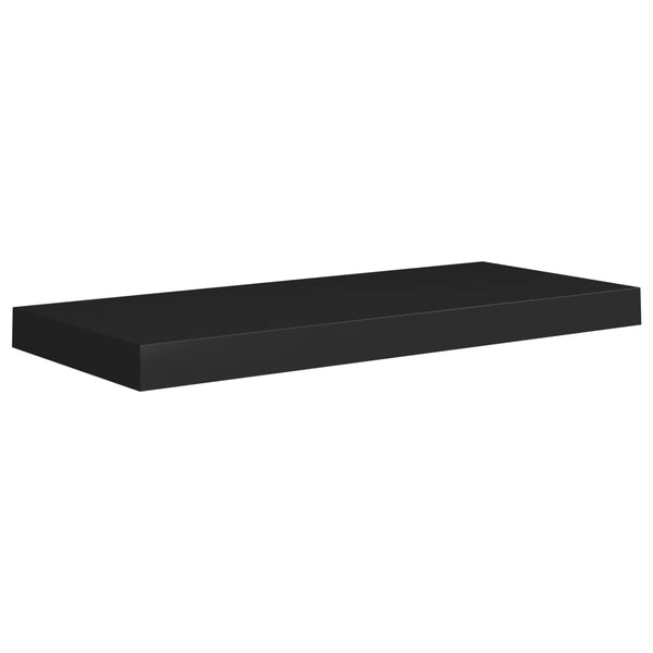 Wandregal Chan, schwarz, schwebend, 60x23,5x3,8cm (MDF)