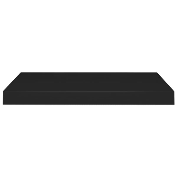 Schwebende Wandregale Chan Schwarz 60x23,5x3,8cm (2 Stück MDF)