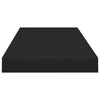 Schwebende Wandregale Chan Schwarz 60x23,5x3,8cm (2 Stück MDF)