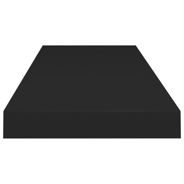 Chan Schweberegal Schwarz 80x23,5x3,8cm (MDF)