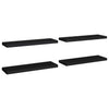 Schweberegale Chan in Schwarz 80x23,5x3,8cm (4 Stück MDF)