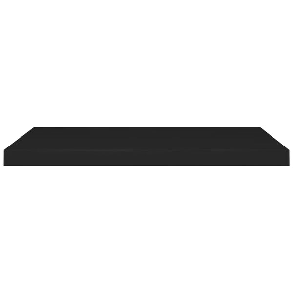 Schweberegale Chan in Schwarz 80x23,5x3,8cm (4 Stück MDF)