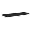 Schweberegale Chan in Schwarz 80x23,5x3,8cm (4 Stück MDF)