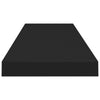 Schwebendes schwarzes Wandregal Chan 90x23,5x3,8cm (MDF)