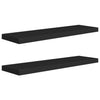 Schwebende Wandregale Chan, schwarz, 90x23,5x3,8 cm (2 Stk. MDF)