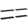 Schwebende Wandregale Chan 90x23,5x3,8cm Schwarz (4 Stück MDF)