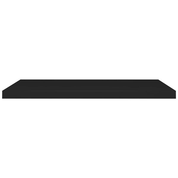 Schwebende Wandregale Chan 90x23,5x3,8cm Schwarz (4 Stück MDF)