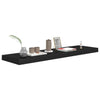 Schwebende Wandregale Chan 90x23,5x3,8cm Schwarz (4 Stück MDF)