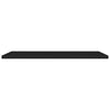 Schwebendes Wandregal Chan in Schwarz 120x23,5x3,8 cm (MDF)