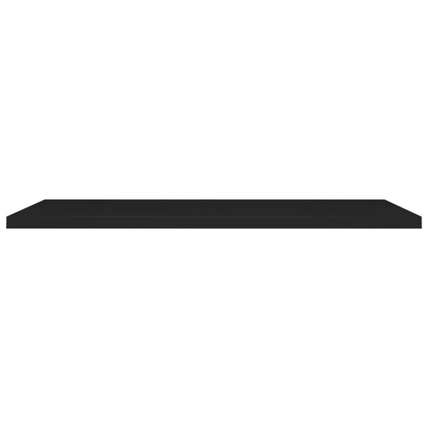 Schwebendes Wandregal Chan in Schwarz 120x23,5x3,8 cm (MDF)