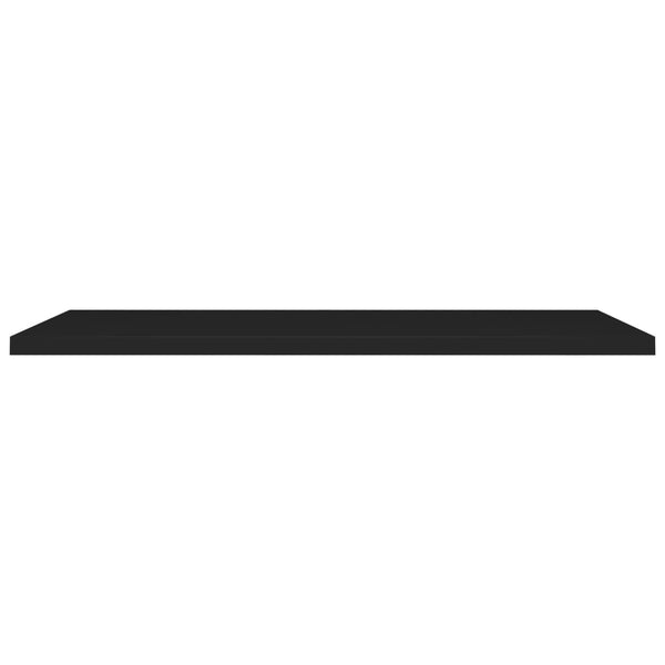 Schwarze schwebende Wandregale Chan 120x23,5x3,8cm (4 Stück MDF)
