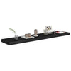 Schwarze schwebende Wandregale Chan 120x23,5x3,8cm (4 Stück MDF)