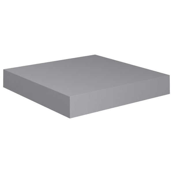 Chan schwimmendes graues Wandregal 23x23,5x3,8 cm (MDF)