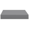 Graue schwimmende Wandregale Chan 23x23,5x3,8cm (2er-Set MDF)