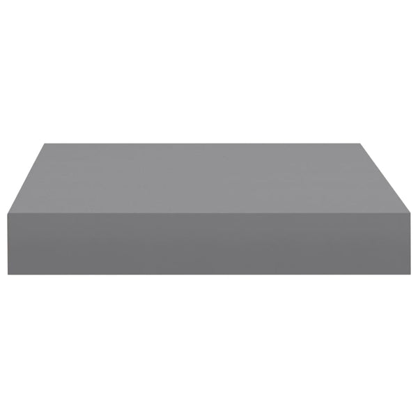 Graue schwimmende Wandregale Chan 23x23,5x3,8cm (2er-Set MDF)