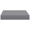 Graue schwebende Wandregale Chan 23x23,5x3,8cm (4 Stück MDF)