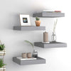 Graue schwebende Wandregale Chan 23x23,5x3,8cm (4 Stück MDF)