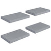 Graue schwebende Wandregale Chan 40x23x3,8cm (4 Stück MDF)